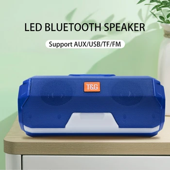 

Powerful Portable Speakers Bluetooth Speaker Column Wireless Speaker with LED Night Light TF Card FM Radio Boombox Built-in Mic