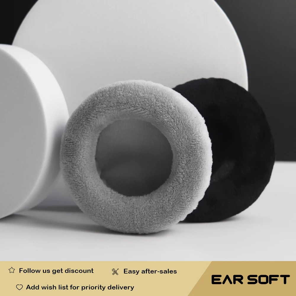 1 pair 100mm 80 110mm replacement long velvet foam ear pads cushions for sony for akg for beyerdynamic headphones 1 15 Earsoft Replacement Cushions for AKG-K72 Headphones Cushion Velvet Ear Pads Headset Cover Earmuff Sleeve