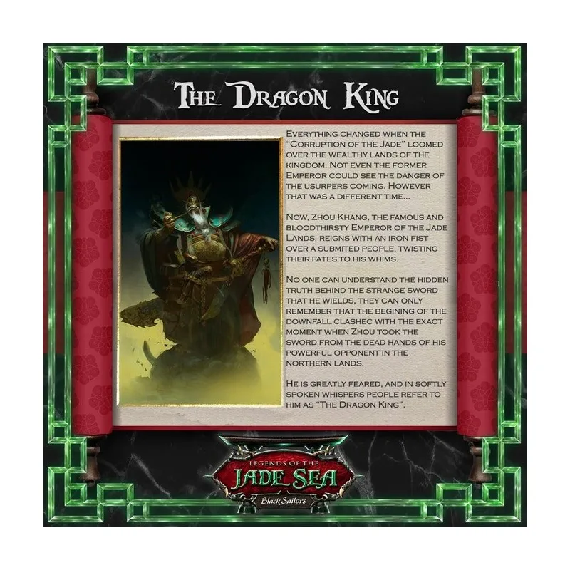 [Loong Way Miniatures] Большие Детские Creatives Чжоу Kang the Dragon King 75 мм миниатюрные из полимерной смолы