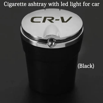 

1 Pcs Car Ashtray With Led Logo Lights Creative Custom Car Supplies for For honda crv 2017 2019 2020 2012 car accessories