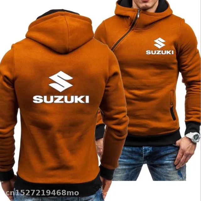 Новые мужские спортивные повседневные толстовки с капюшоном для suzuki, модные тонкие пуловеры с капюшоном на молнии сбоку, верхняя одежда для мотогонок - Цвет: as picture