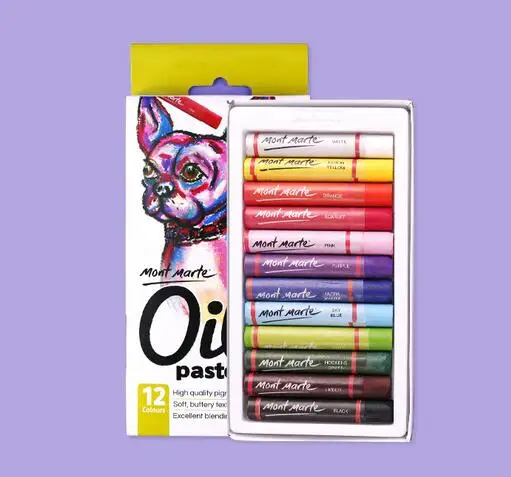 Oil Pastels 12 Colors Art Water Pastel For School Classroom And