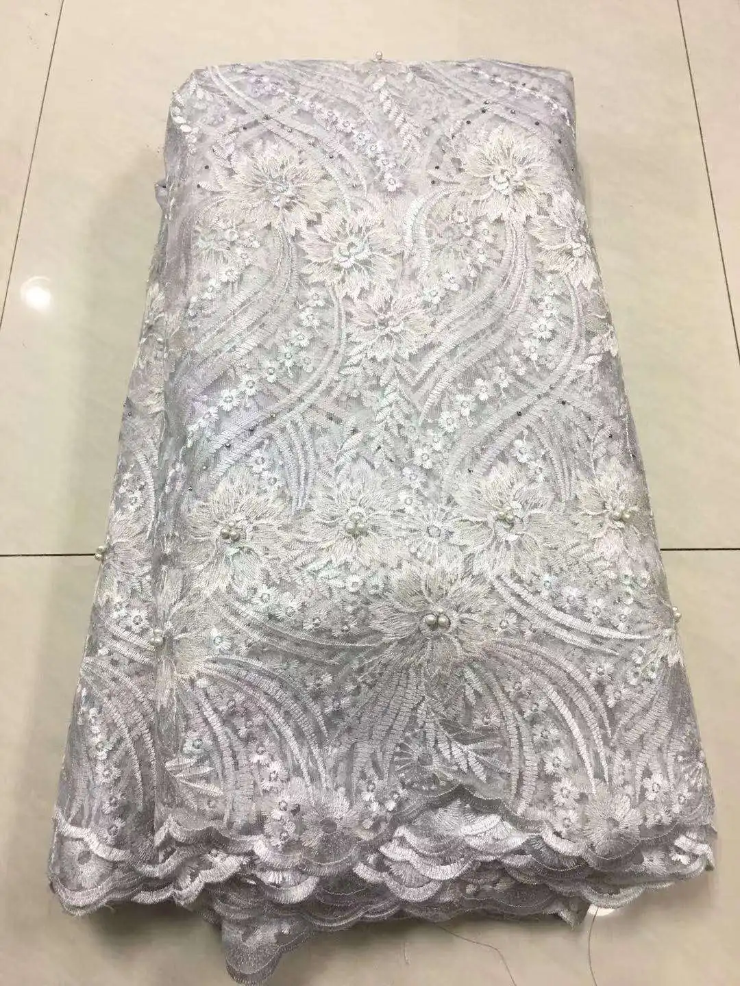 Новый дизайн 2019 лидер продаж нигерийская кружевная ткань модное Африканское