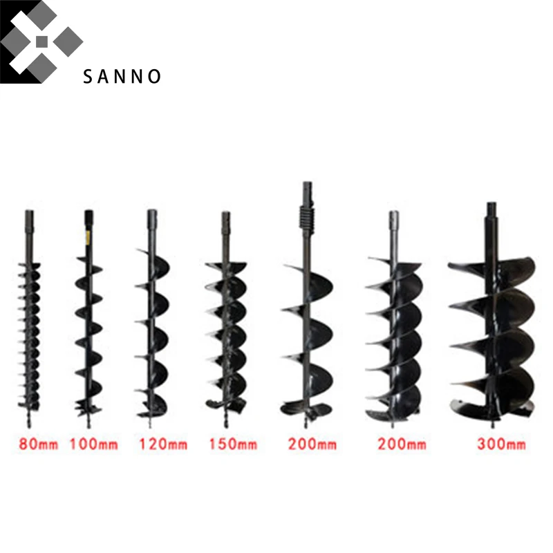 800mm Earth Auger Drill Bit D40 - 80mm 