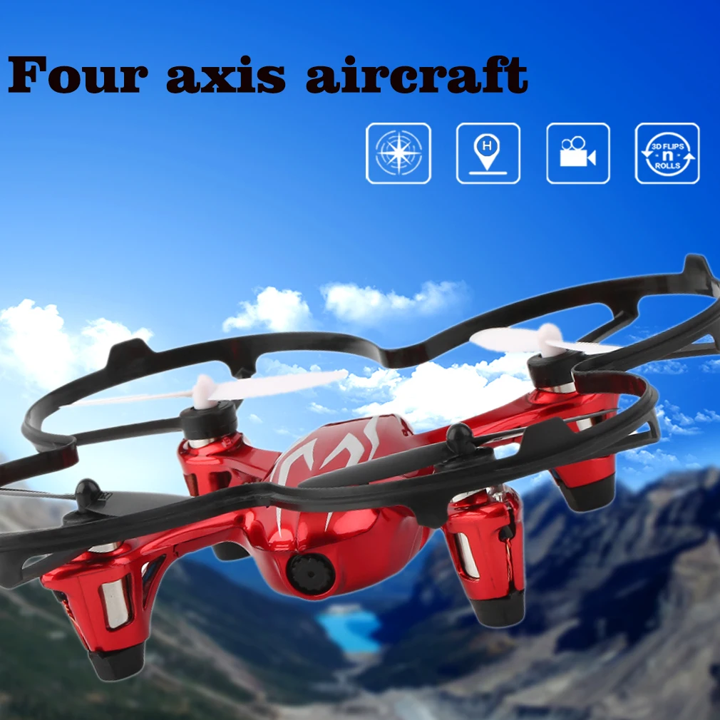 HUBSAN Original H107C 4 Axes 2.4GHZ Wireless Remote Control Quadcopter With 2MP HD Camera Best Gift Black& Red