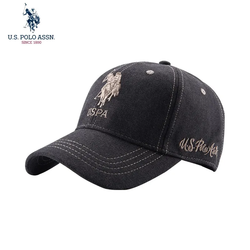 U.s. Polo Assn.2021 New Couple Baseball Caps Fashion  Embroidery Standard Cotton Adjustable Hats For Men And Women