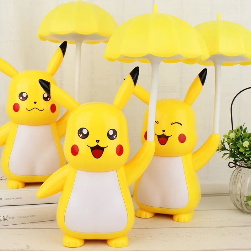 

Pikachu LED Cartoon Lamp Third Gear Light Bedside Eye Protection Reading Light Bedroom Warm Small Night Lamp TD125