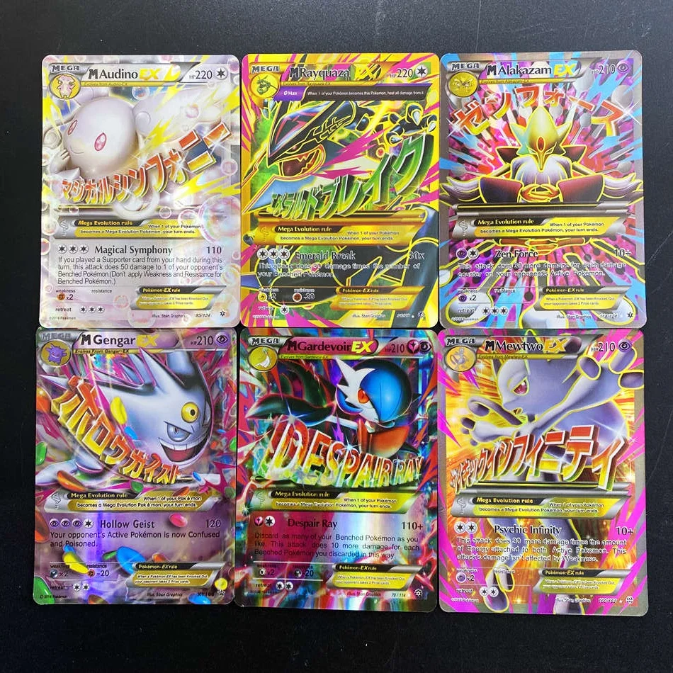 60pcs Mega Ex Pokemon Cards Box Display English Version Pokemon Shining Cards Playing Game Collection Booster Kids Toy Gift Game Collection Cards Aliexpress