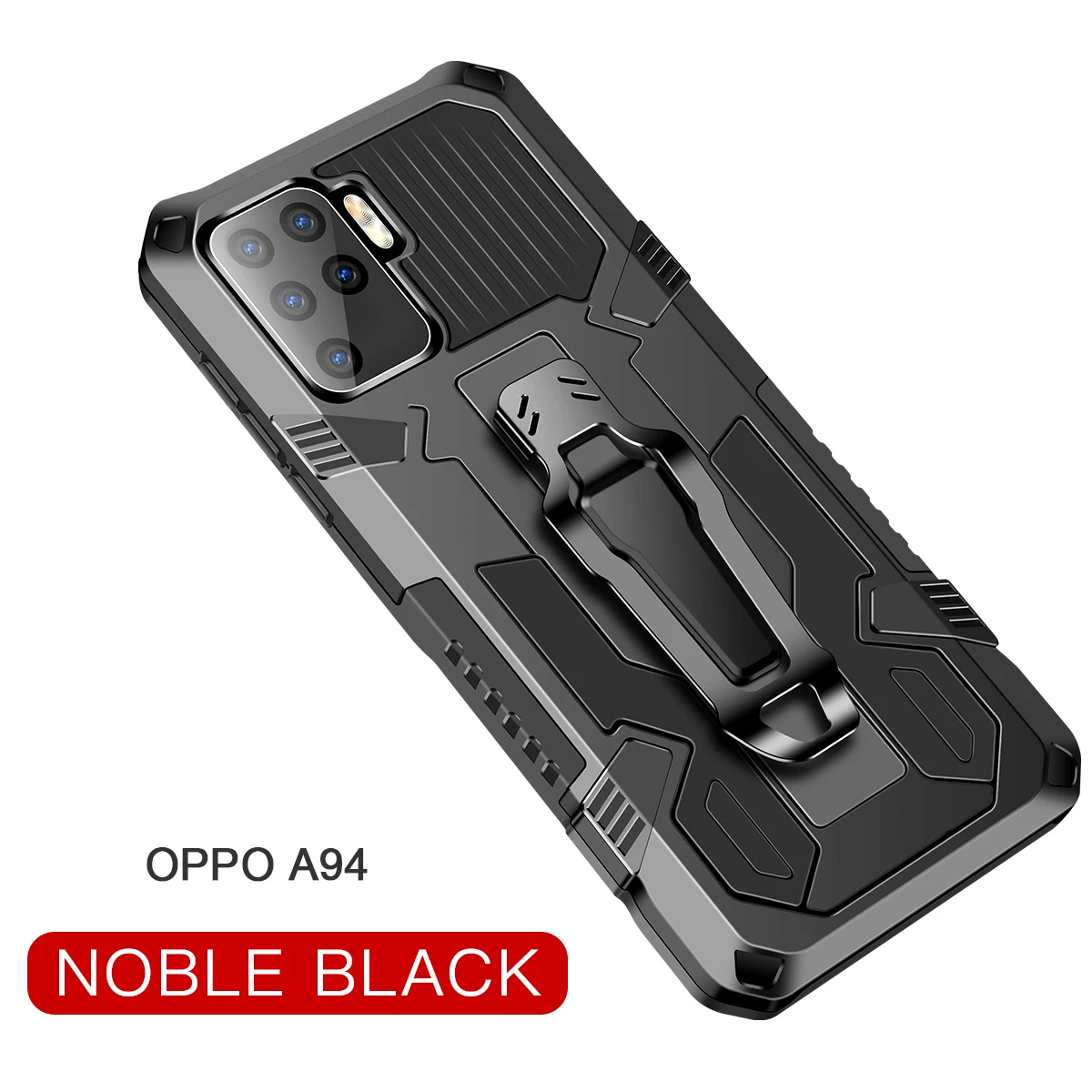 Enhanced Armor Shockproof Case with Metal Belt Clip Stand and Bracket Back Cover