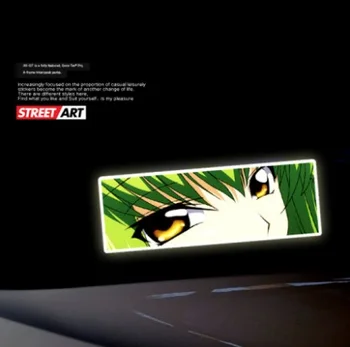 

LEFT SIDE Car Sticker 3D DIY Waterproof Animation Creative Personality Modified Windshield Reflective Stickers