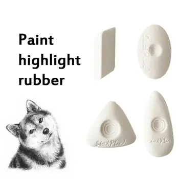 

1PC Mini Rubber Soft Eraser Wipe highlight Kneaded Rubber For Art Painting Design Sketch Drawing Plasticine Stationery