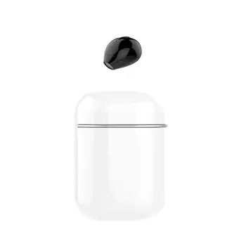 

Ultra Mini Wireless Single Earphone Hidden Small Bluetooth 3 hours Music Play Button Control Earbud With Charge Case