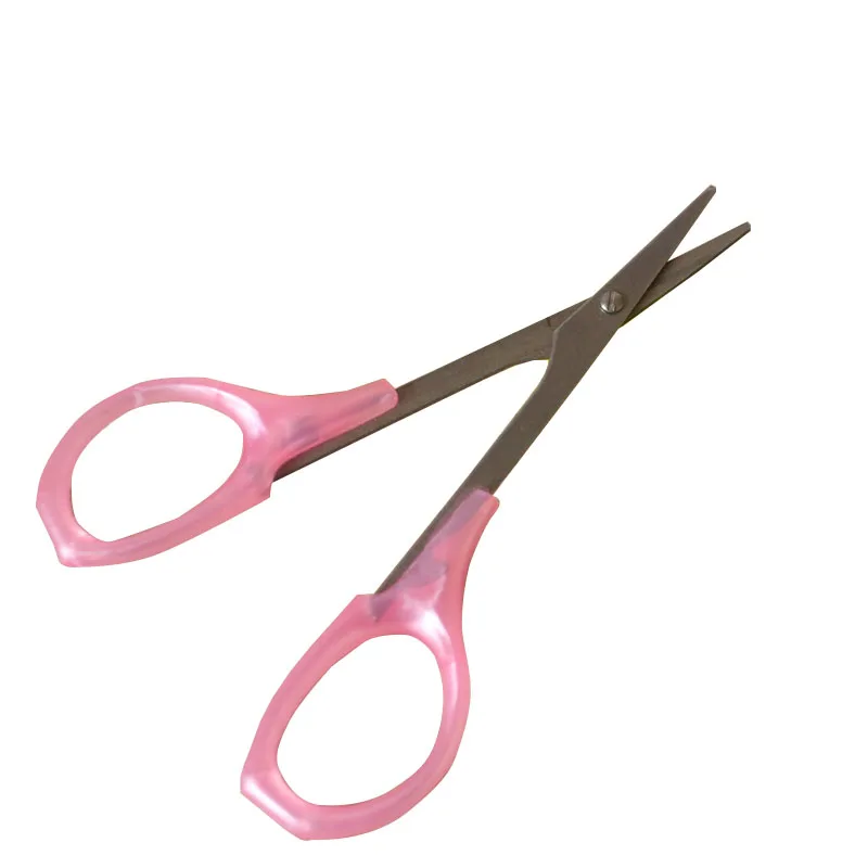 High Quality Household Stainless Steel Small Scissors Facial Treatment Trim Eyebrow Hair Eyelash Elbow Small Scissors