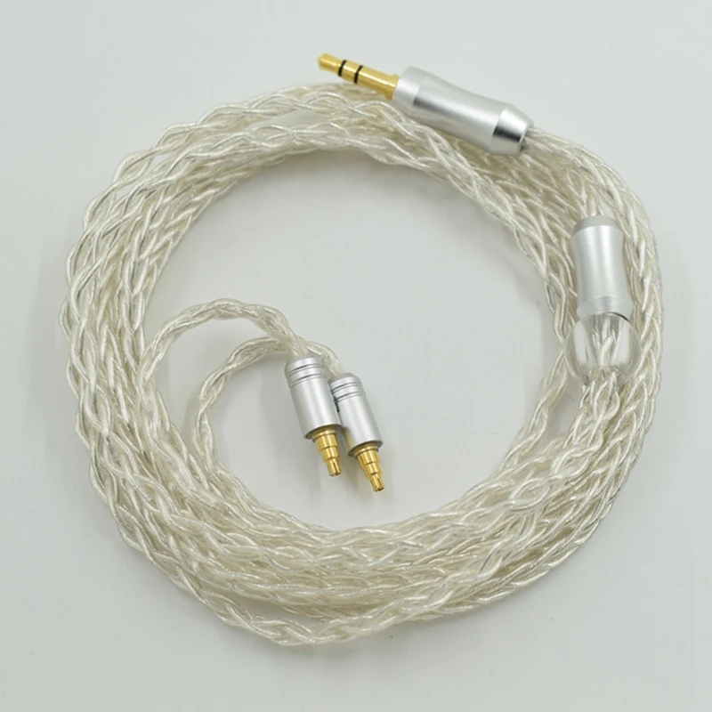 Replacement o Cable for Sennheiser IE40PRO Headphones Upgrade Cable Headphone Extension Cord Silver 