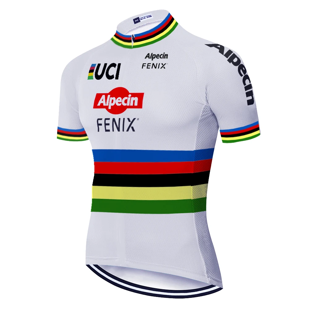 Мужская велосипедная футболка ProTEAM Alpecin Fenix летняя быстросохнущая одежда с