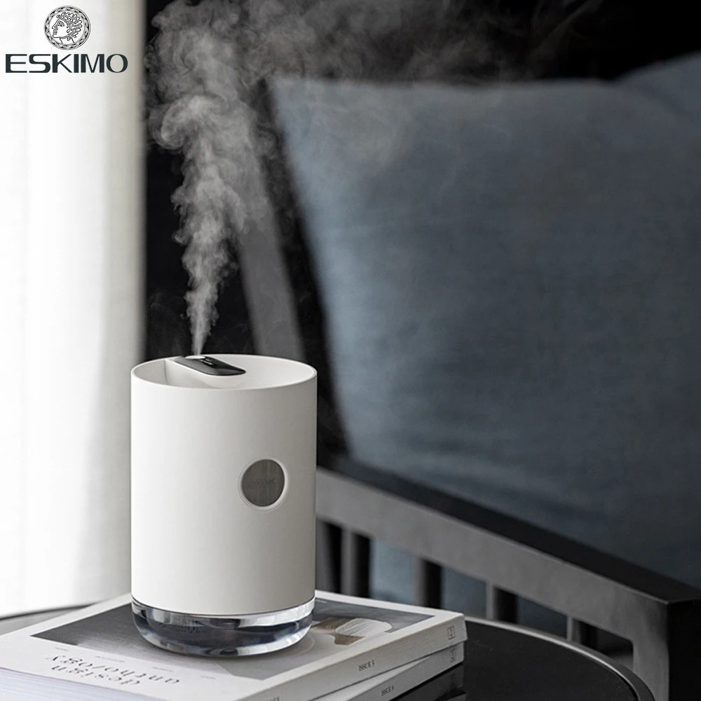 

ESKIMO New Portable High Quality Humidifier Air Purifier USB Wireless Water Mist Led Light Humidificador 1L Capacity Household