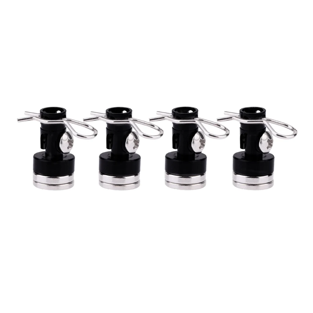 4pcs Metal Magnetic Stealth Invisible Body Post Mount RC Car Shell Column