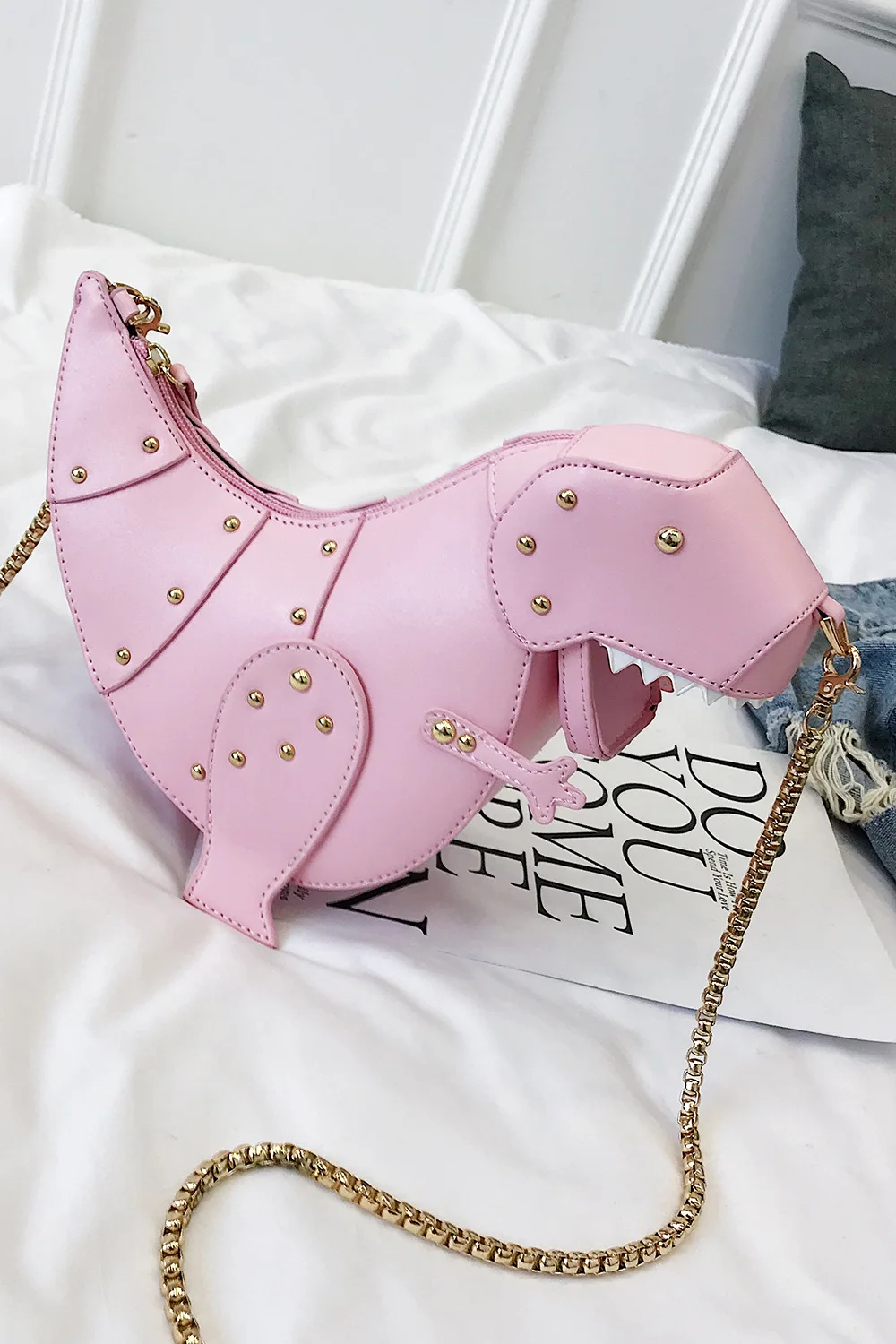 Высокое качество PU динозавр рюкзак Kawaii розовый динозавр рюкзак Персонализированная Сумка Кошелек для монет подарок для девушки