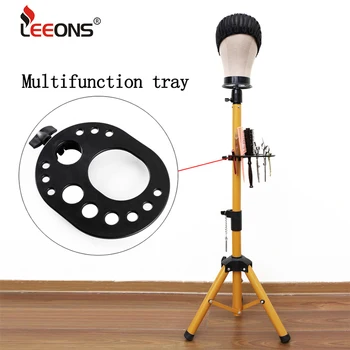 

Leeons Multifunction Tray Black Wig Tripod Stand Tray For Making Wigs Tripod Stand Easy For Wig Tripod Stand Kits Tools