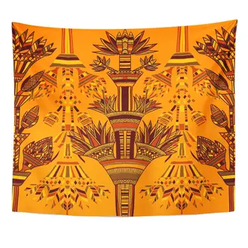 

Ancient Africa Egypt Colorful Hand Drawn African Antique Archeology Cairo Home Decor Tapestry Wall Hanging for Living Room