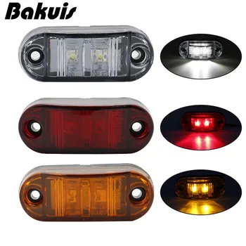 

2/10 pcs 12V24V LED Side Marker Lights Car Exterior Lights Warning Tail Light Auto Trailer Truck Lorry Lamps Amber RED White