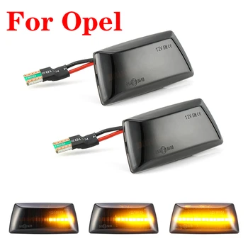 

For Opel Astra H 5 Zafria B 2 Corsa D 4 Insignia A 1 Merica B 2 Adam 2Pcs Car Led Turn Signal Light Side Repeater Lamp