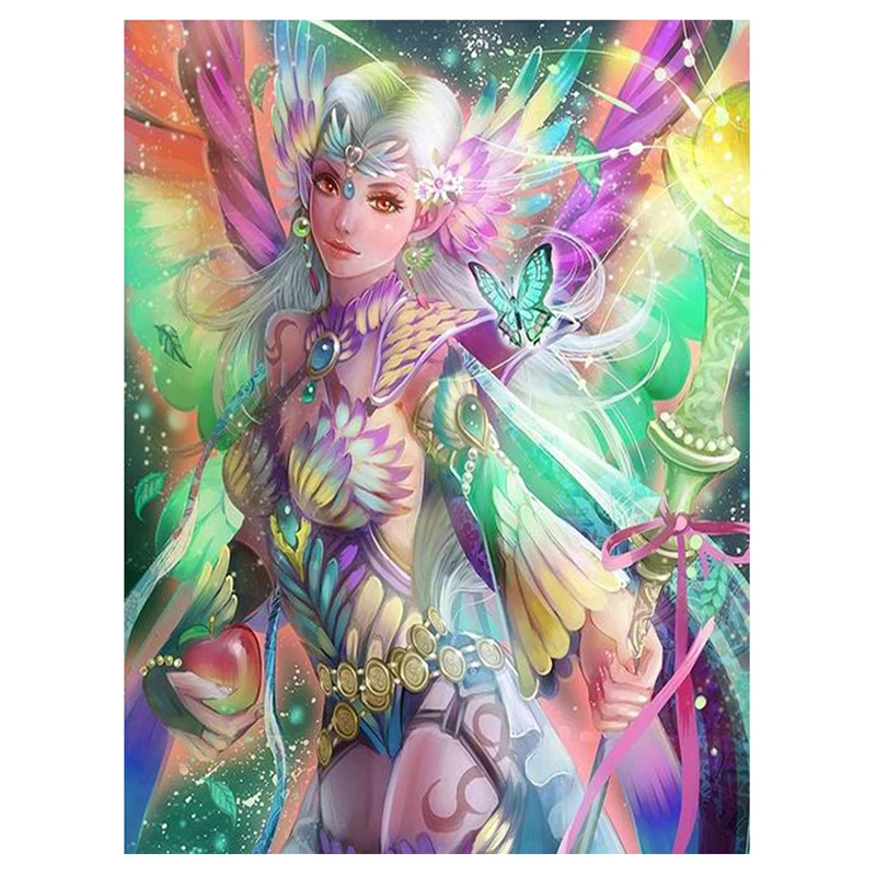 5D DIY Home декоративный спрей Paint Холст для алмазной живописи Elf Queen Family Wall ручная