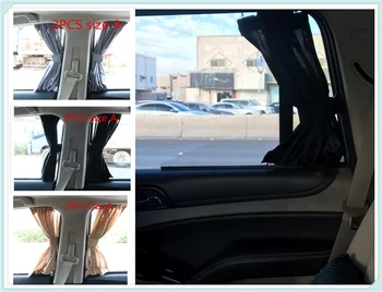 

Universal 2 pcs / set Car SUV accessories blackout curtains for Mercedes Benz GL63 GL-Class G65 G550 G350 E300