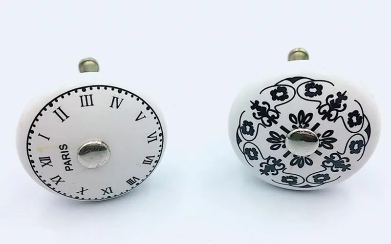 Paris Design ceramic knob Paris Clock antique bronze porcelain handle 38mm retro furniture handle 32mm round knob 2pcs free shipping ceramic knob Paris Clock antique bronze porcelain handle 38mm retro furniture handle 32mm round knob   Wholesale 38mm retro furniture handle,38mm retro furniture handle factory,discount 38mm retro furniture handle,durable 38mm retro furniture handle
