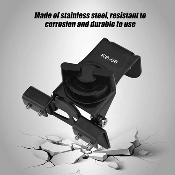 

66 Radio Antenna Mount Clip Bracket Stainless Steel Easy Install Mini Stable Replacement Parts Car Mobile Walkie Talkie