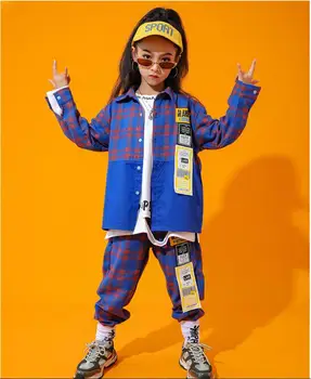 

Children's hip-hop suit girls hip-hop costumes handsome loose hip-hop boys hip-hop costumes fashion autumn