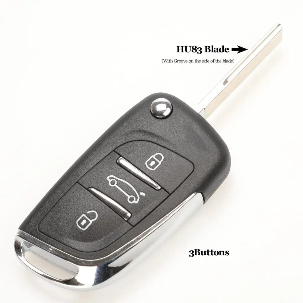 HCA 3 Button Ce0523 Bilchave CE0523 2/3 кнопки модифицированный откидной складной пульт дистанционного управления для peugeot 307 407 607 HU83/VA2 Blade - Количество кнопок: HCA 3 Button Ce0523