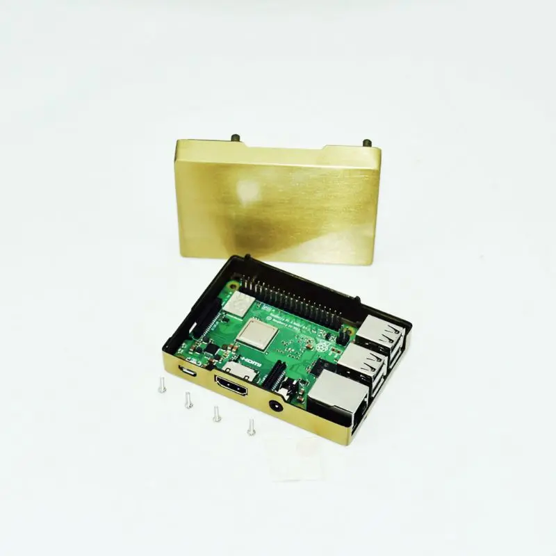 

Aluminum Copper Case Metal Enclosure Cover Shell for Raspberry Pi 3/2 Model B/B+