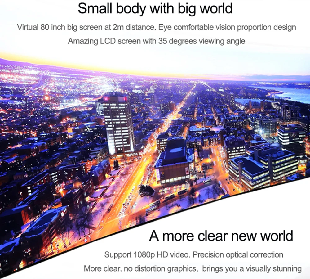 Smart Video Glasses Head-Mounted Display