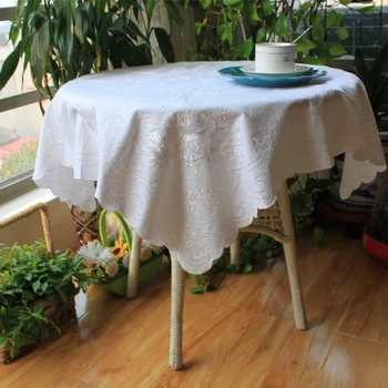 

82x82cm white lace cotton embroidery balcony tablecloth coffee table cloth conditioner cover towel tablecloth all purpose cover