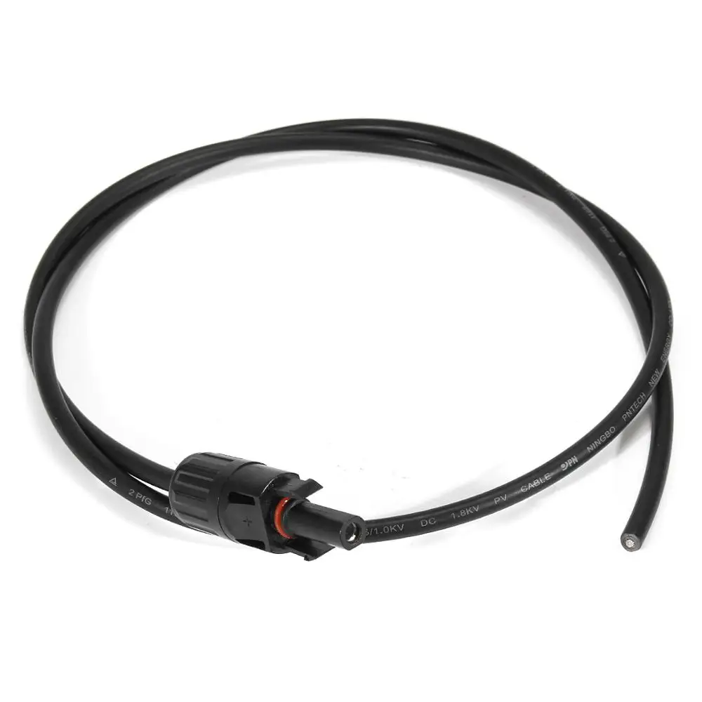 1 пара 11AWG солнечная панель расширение подключения солнечные кабели с MC4 разъем Черный плюс красный