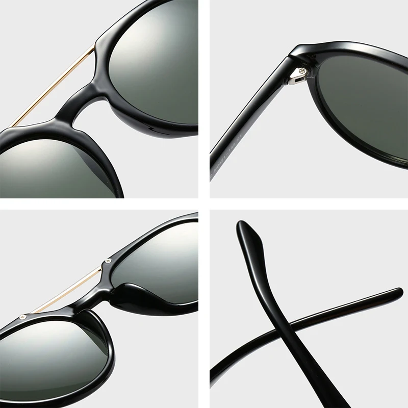 SHAUNA классические винтажные круглые женские и мужские солнцезащитные очки, Ретро стиль, двойной мост, леопардовые солнцезащитные очки, летний оттенок, UV400