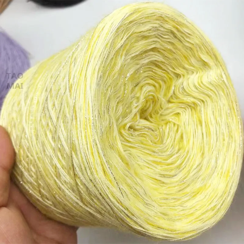 250g 소모사 캐시미어와 실크 모헤어 원사 DIY 스웨터 코트 슈퍼 소프트 스카프 목도리 뜨개질 크로 셰 뜨개질 원사 양모 혼합 원사