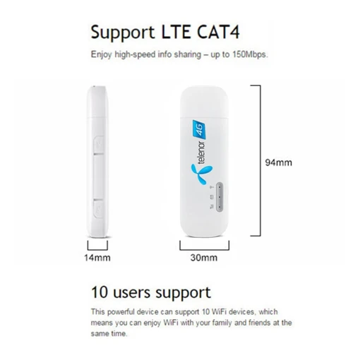 Unlocked Huawei E8372h-608  Wingle LTE Universal 4G USB MODEM WIFI Mobile Support 10 Wifi Users dual band router