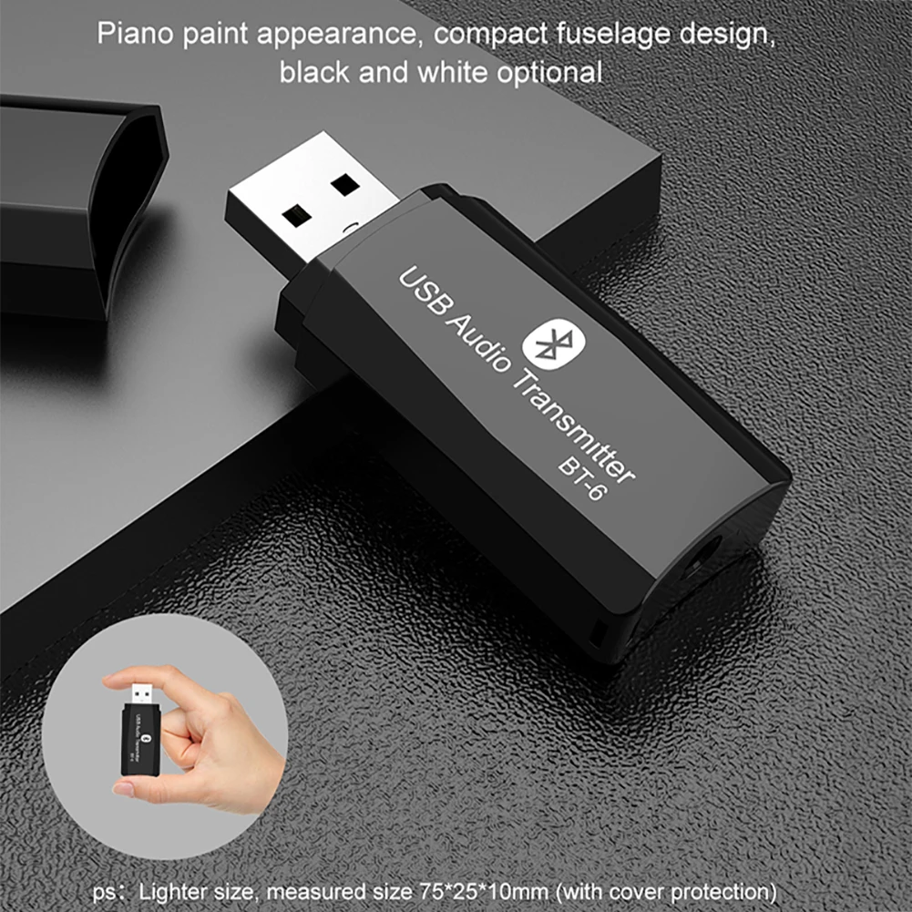 2 в 1 портативный домашний стерео Bluetooth адаптер аудио 3,5 мм разъем Plug And Play музыка USB беспроводной мини передатчик приемник Aux