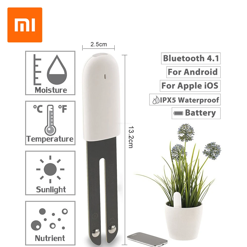 Smart HHCC Flora Monitor Garden Care Plant Grass Soil Water Fertility