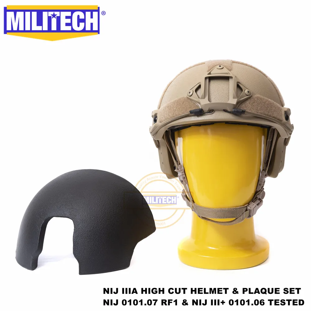 DE XL-XXL ISO сертифицированный MILITECH NIJ III+ Быстрый DE 2 в 1 OCC Dial Liner High XP Cut пуленепробиваемый арамидный баллистический шлем NIJ 0101,07 RF1 - Цвет: DE XL-XXL
