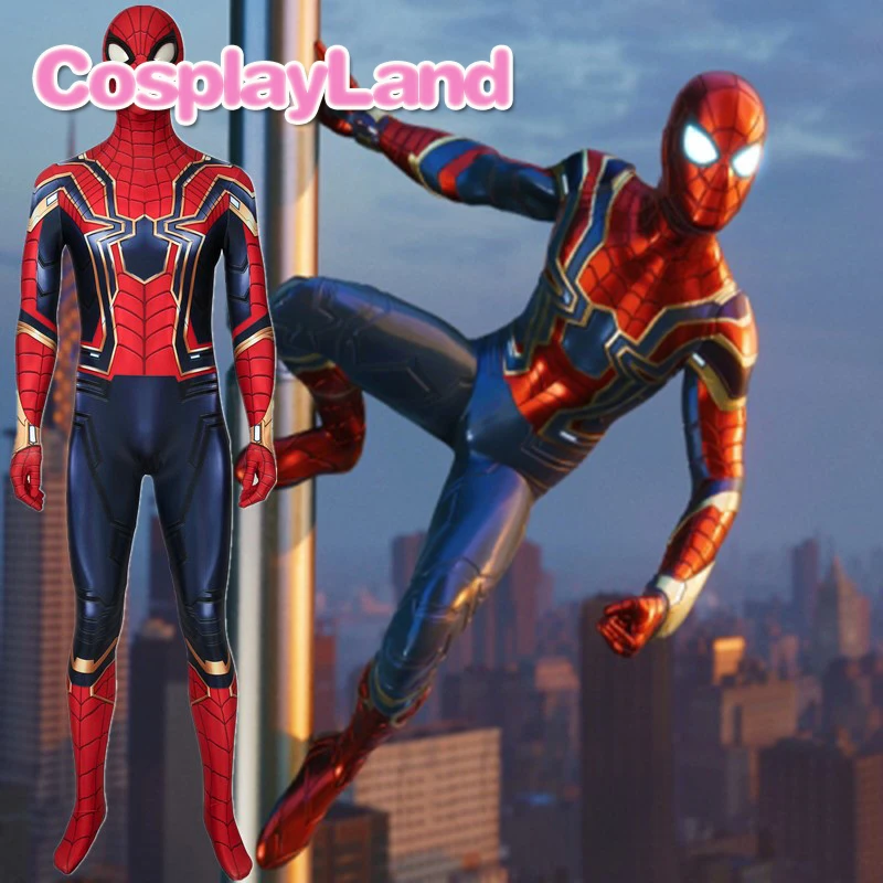 Novo filme vingadores endgame spiderman cosplay traje halloween super herói  homem aranha macacão solas peter parker traje outfit|Fantasias de filme &  TV| - AliExpress