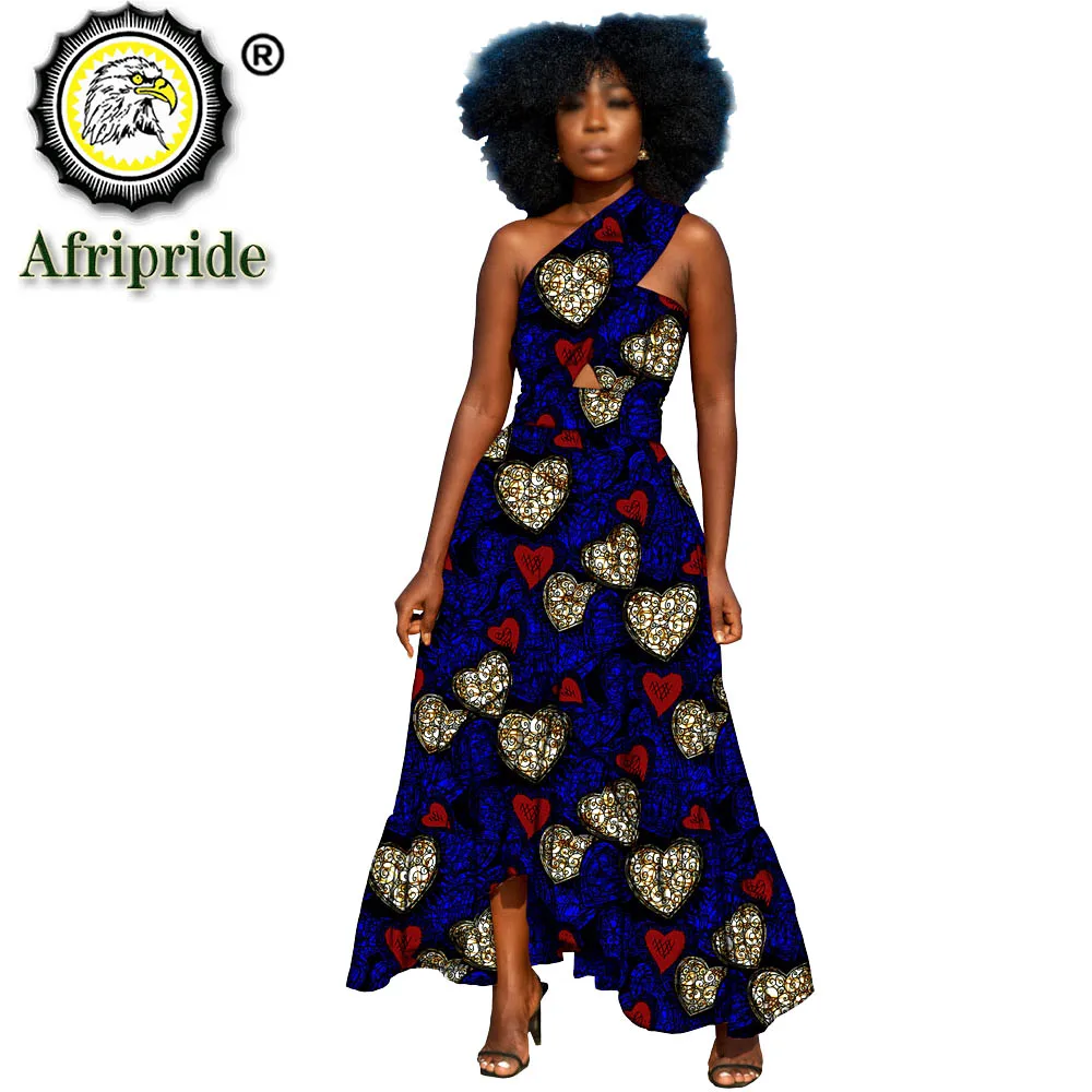 African Dresses for Women Bazin Riche Style Femme African Clothes Graceful Lady Print Wax Plus Size Party Dress Ankara S2025050