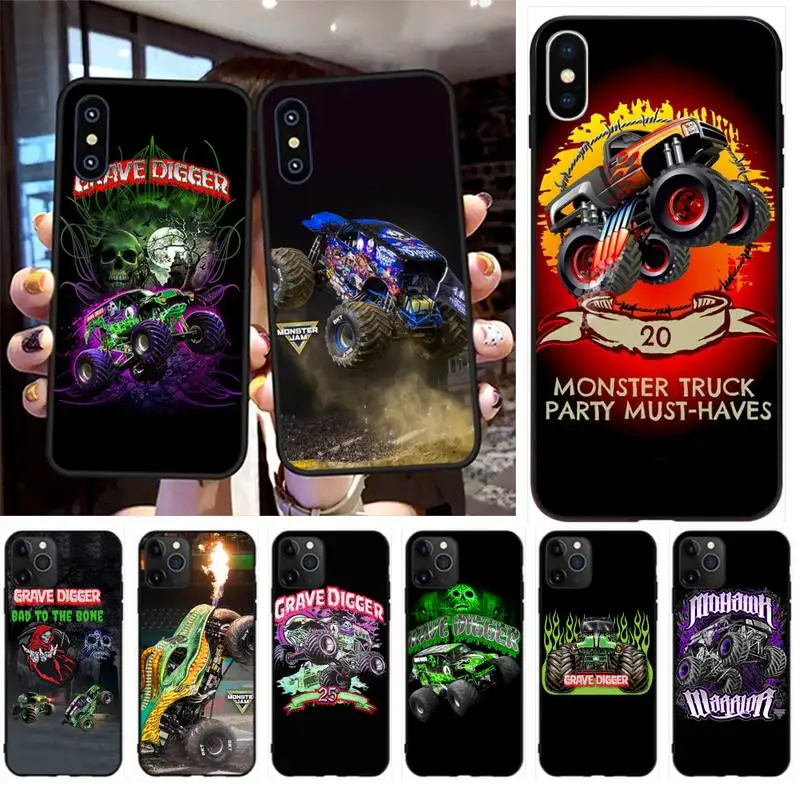 PENGHUWAN Monster Truck Customer High Quality Phone Case for iPhone 11 pro XS MAX 8 7 6 6S Plus X 5S SE XR case | Мобильные телефоны