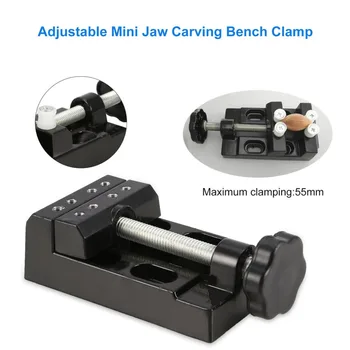 

Adjustable Mini Jaw Carving Bench Clamp Drill Press Mayitr Flat Vice Opening Parallel Table Vise DIY Sculpture Craft