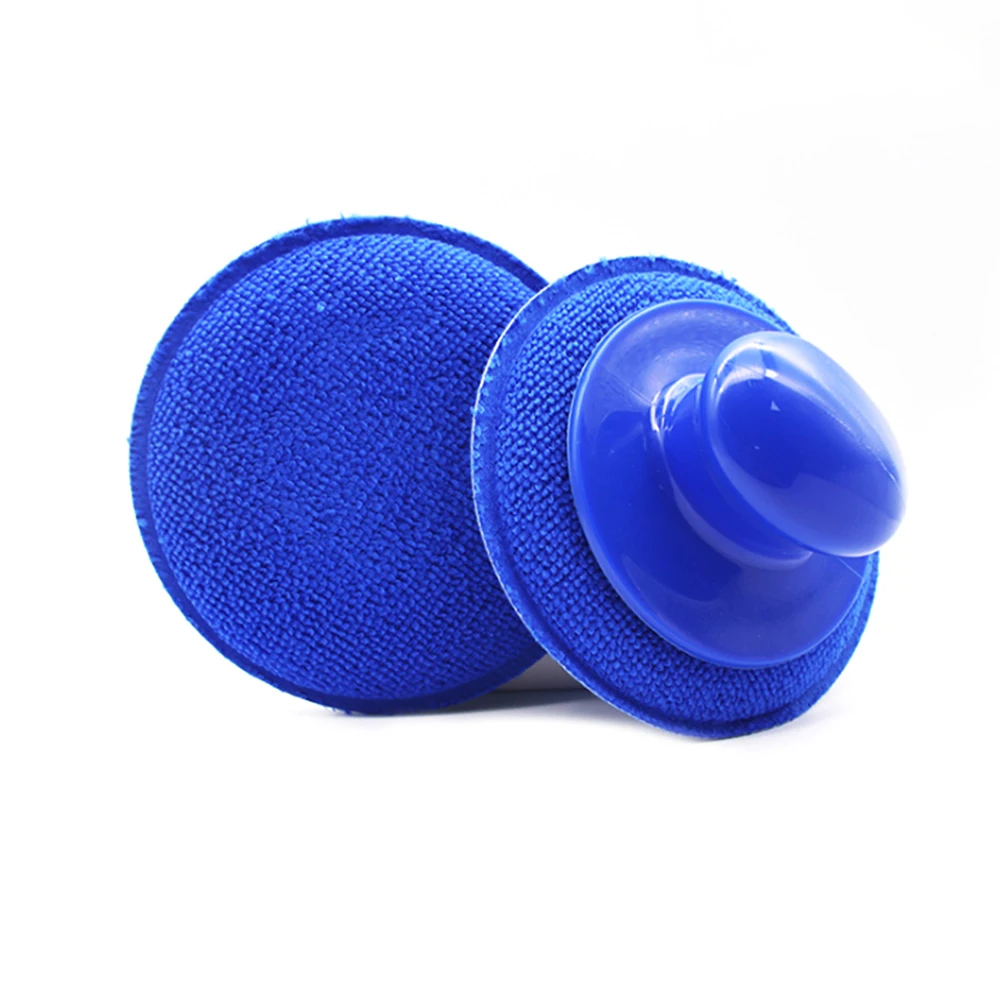 Губка блок для воска автомобиля губка с ручкой полировка кристаллами набор