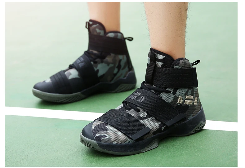 Профессиональная баскетбольная обувь Lebron James с высоким берцем, ботинки для тренировок, ботильоны, уличные мужские кроссовки, спортивная обувь