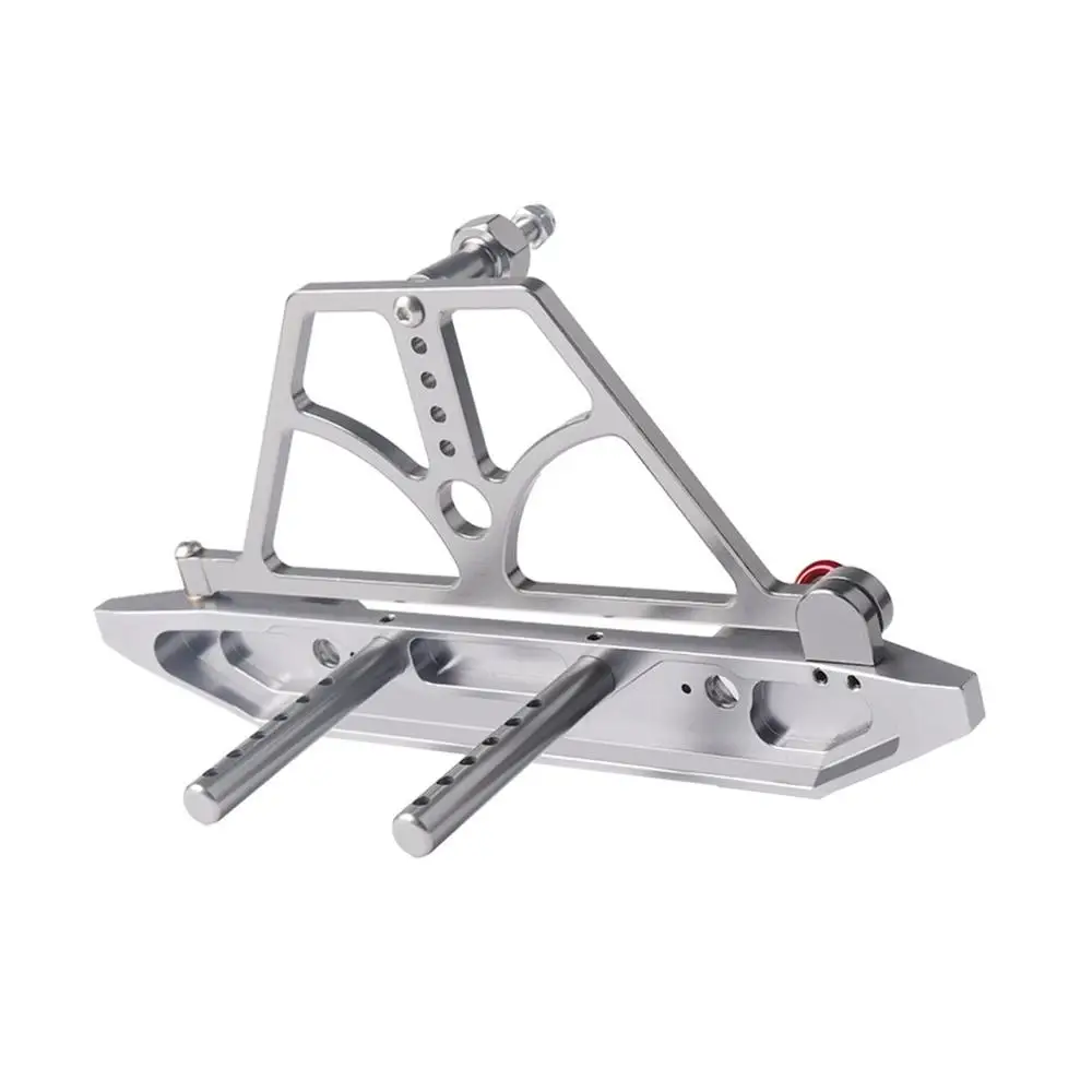 

D90 Axial SCX10 Rear Bumper With Spare Tire Metal Car Rear Bumper Rack Hook Model Accessories For 1/10 RC Car Crawler