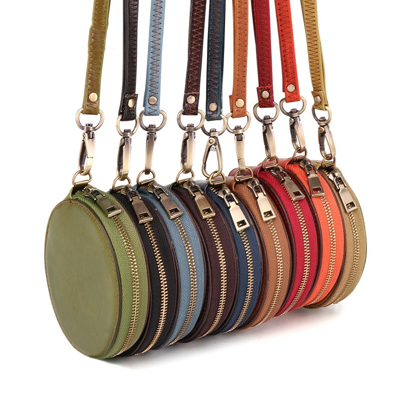 

Fashion Genuine Leather Coin Purses Women Small Change Purse Mini Zipper Wallet Money Pocket Card Holder Key Pouch Storage Bag